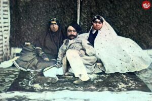 عکسی از تفرج تابستانی ناصرالدین شاه