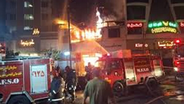 آتش‌سوزی پاساژ ۱۷ شهریور مشهد مهار شد