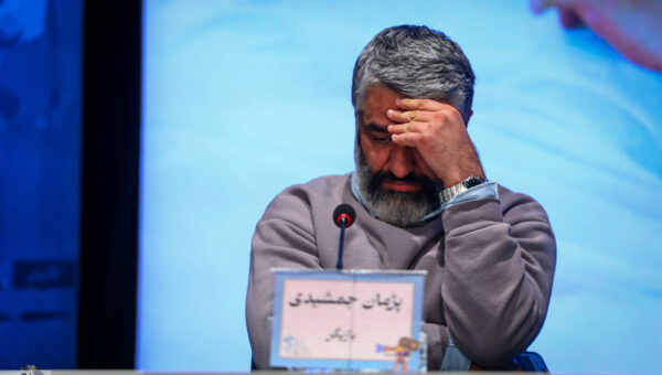 تصاویر  کلافگی پژمان جمشیدی در نشست خبری