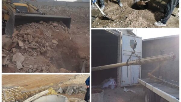 پر و مسلوب المنفعه کردن چاههای غیرمجاز در شهرستان خرمآباد