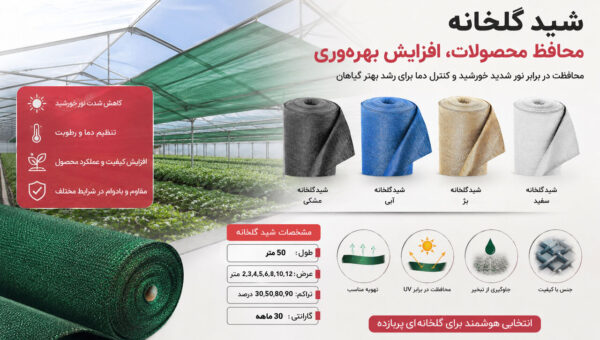 بررسی تاثیرات چشمگیر شید گلخانه بر کیفیت محصولات کشاورزی