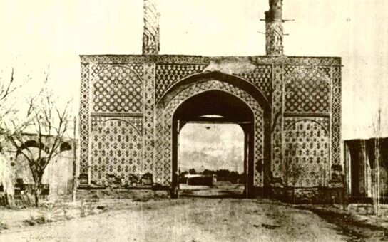 نقاشی/ طرح آبرنگ یک آمریکایی از یکی از دروازههای تهران قدیم؛ حدود یک قرن قبل