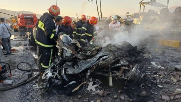 ببینید | انفجار هولناک در ورودی سنندج جان ۱۰ نفر را گرفت