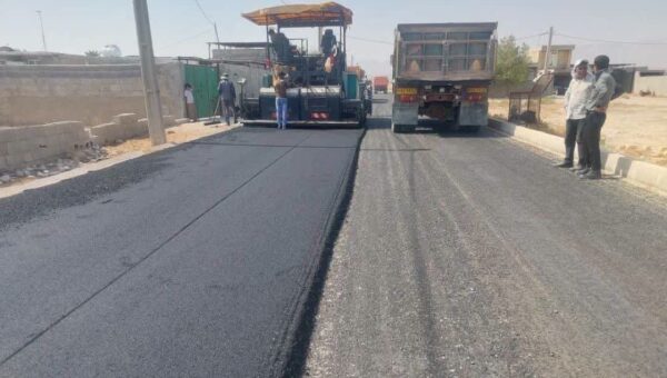 آسفالت ۳۲۰۰مترمربع از معابر روستاهای فراشبند فارس