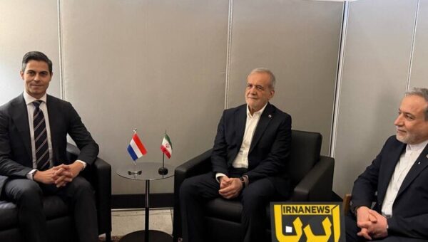 دیدار رئیس جمهوری ایران با نخست وزیر هلند